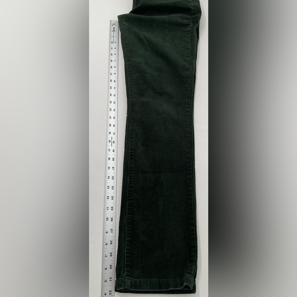 J.Crew Stretch Corduroy Pants Women’s 30R Forest Green Slim Straight Cotton - Picture 7 of 8